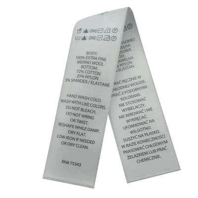 BARCODE Bijela reciklirana traka za pranje pranja